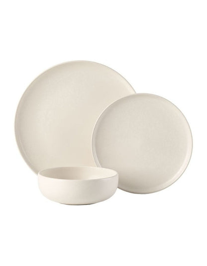 Mikkie 12 Piece Dinner Set in Soft White