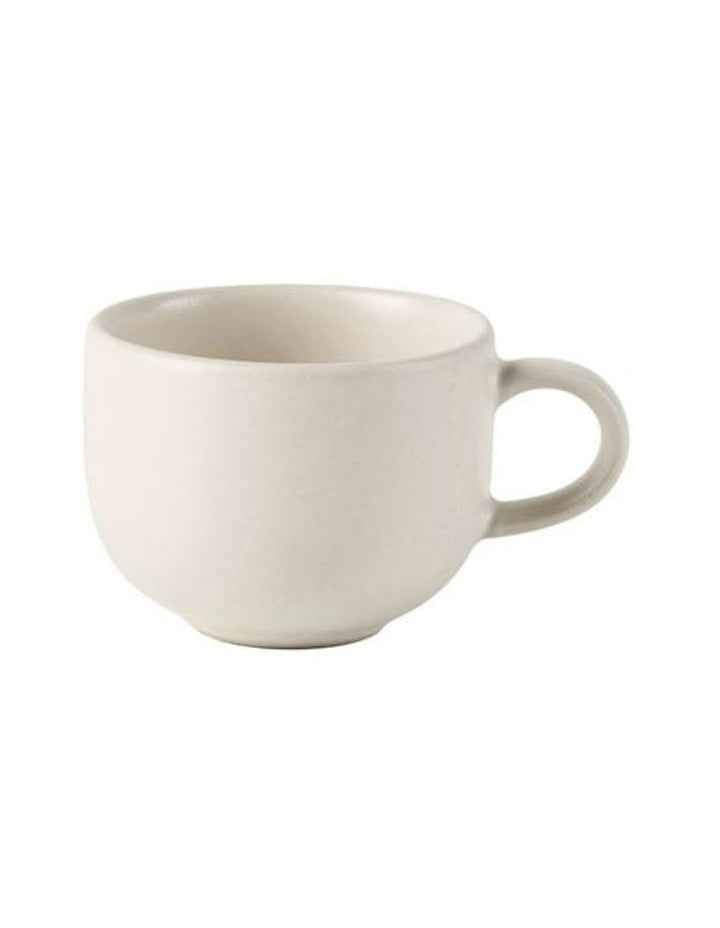 Mikkie Espresso Cup And Saucer in Soft White