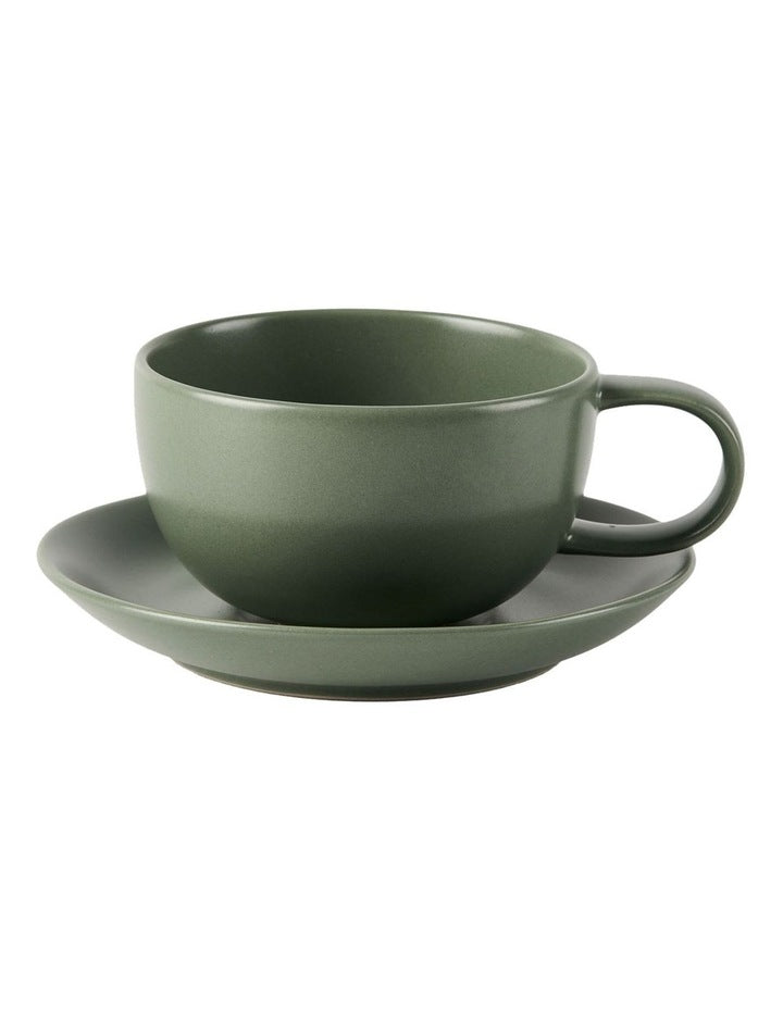 Mikkie Tea Cup And Saucer in Green