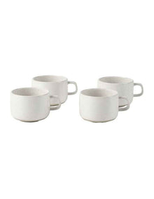 Lucie Mug Set of 4 in Cream Speckle