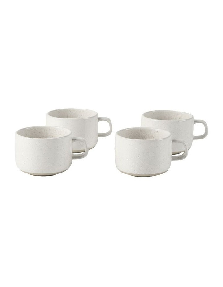 Lucie Mug Set of 4 in Cream Speckle