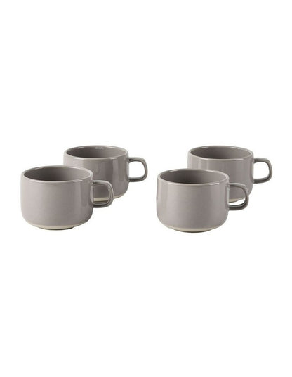 Lucie Mug Set of 4 in Taupe