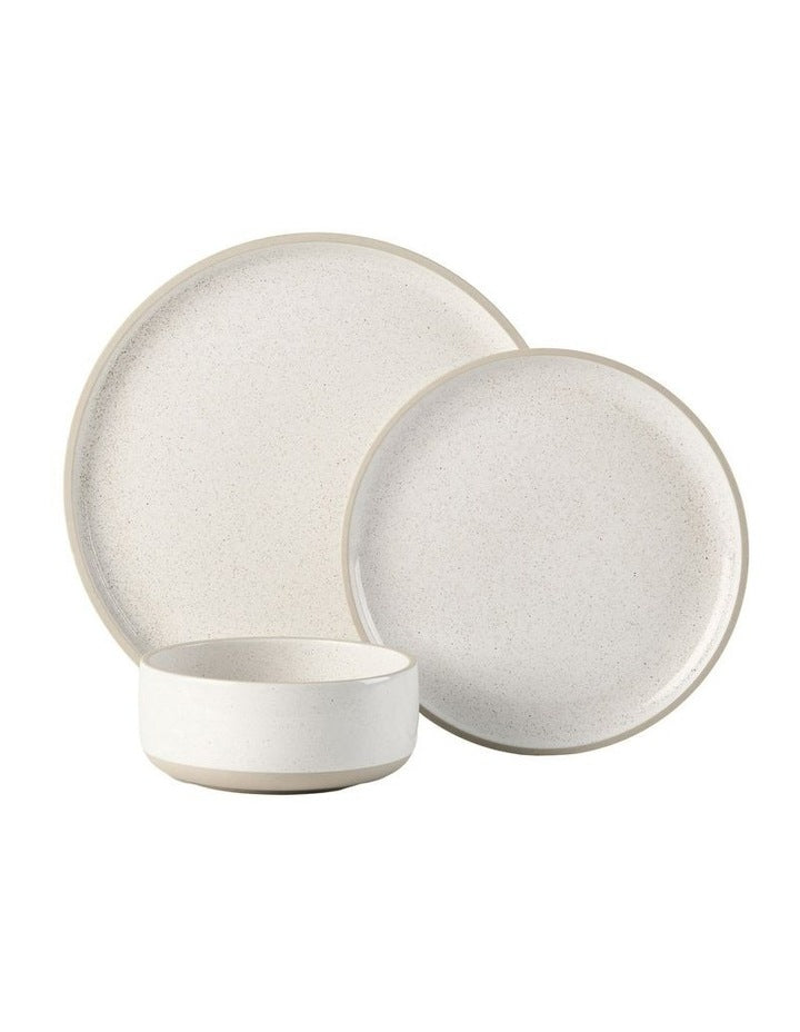 Lucie 12pce Dinner Set Cream Speckle