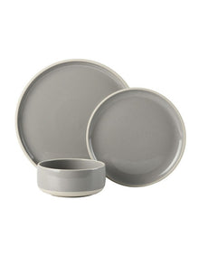 Lucie Dinner Set 12Piece  in Taupe