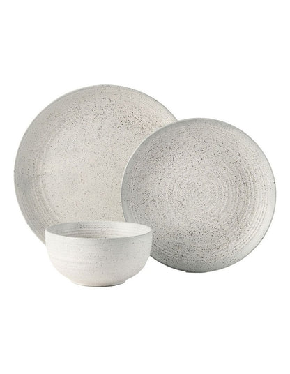 Jamie Dinner Set 12 Piece in Stone