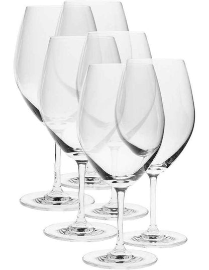 Frankie Red Wine Glass Set 6 Piece in Clear