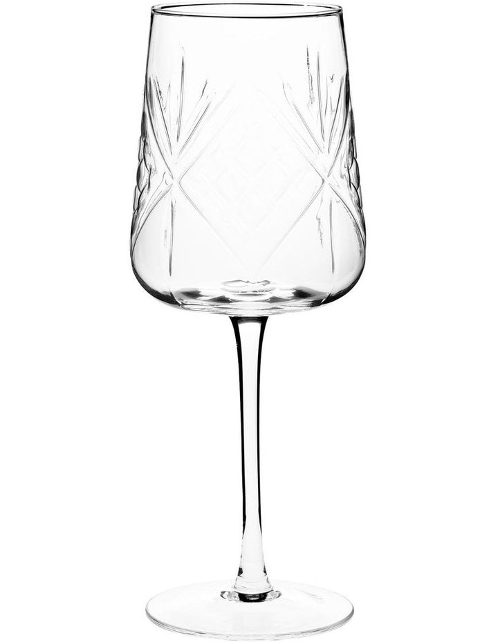 Jonnie Wine Glass Set 4 Piece in Traditional Clear