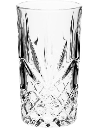Jonnie High Ball Glass Set of 4 in Traditional Clear