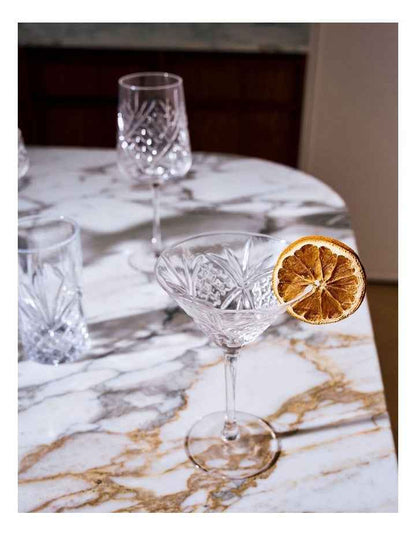 Jonnie Martini Glass Set Of 4 in Traditional Clear