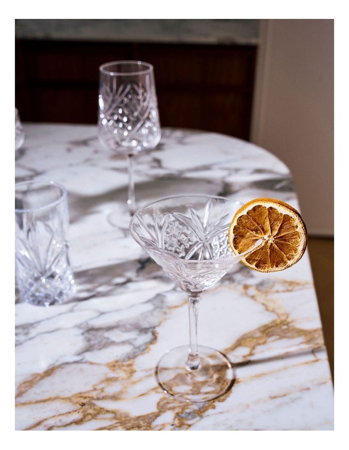Jonnie Martini Glass Set Of 4 in Traditional Clear