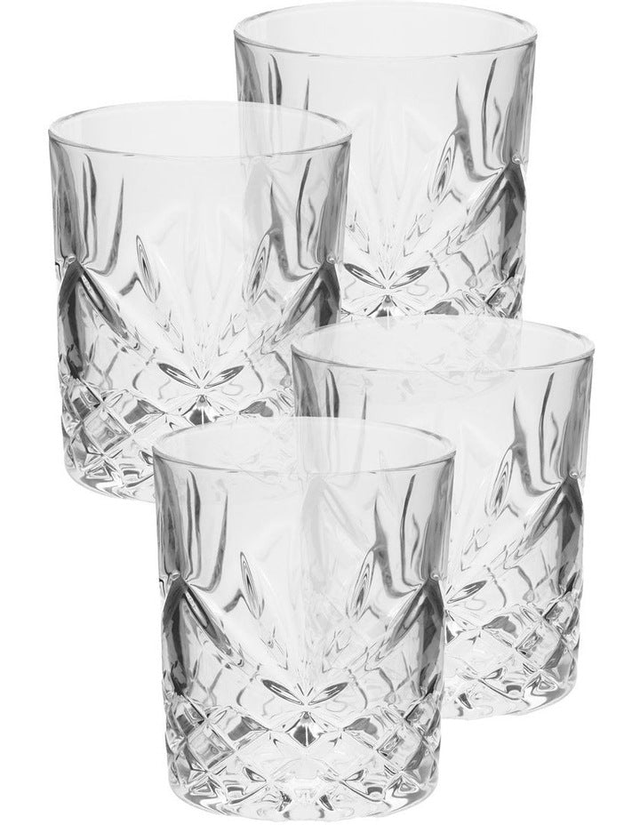 Jonnie Glass Set Of 5 in Traditional Clear