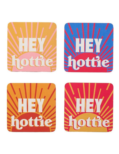 Sunnie Coasters 4 Pack in Hey Hottie