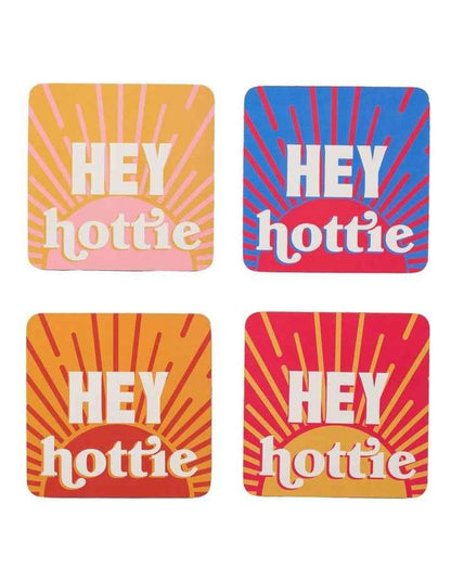 Sunnie Coasters 4 Pack in Hey Hottie