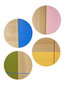 Sunnie Round Placemats 4 Pack in Half Dipped