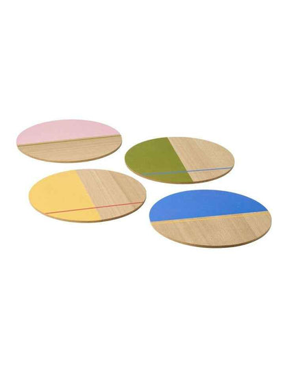 Sunnie Round Placemats 4 Pack in Half Dipped