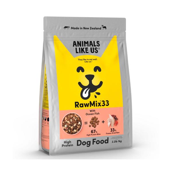 ANIMALS LIKE US RAWMIX33 WITH OCEAN FISH DRY DOG FOOD 1KG