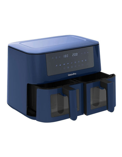 Bistro XXL Dual Zone Air Fryer in Oxford Blue PFAS-free ceramic non-stick