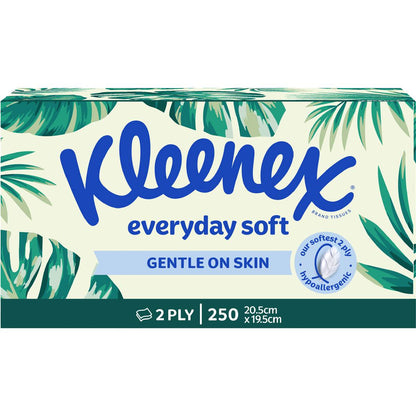 Kleenex Everyday 2 Ply Facial Tissues 250 Pack