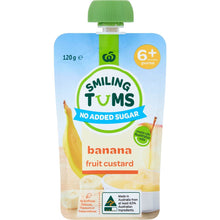 Woolworths Smiling Tums Banana Custard 120g