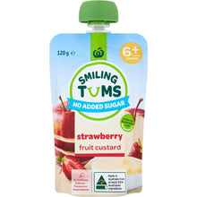 Woolworths Smiling Tums Strawberry Custard 120g
