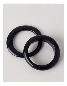 Statement Bangle 2Pk Bangle in Black
