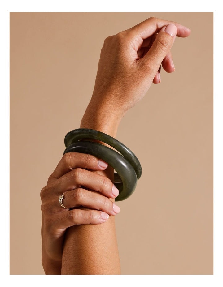Statement Bangle 2Pk Bangle in Green