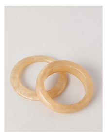 Statement Bangle 2Pk Bangle in Natural