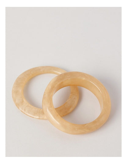 Statement Bangle 2Pk Bangle in Natural