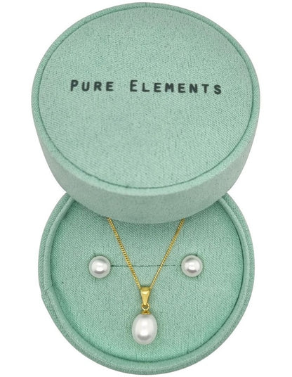 Classic Pearl Necklace Gift Set in White