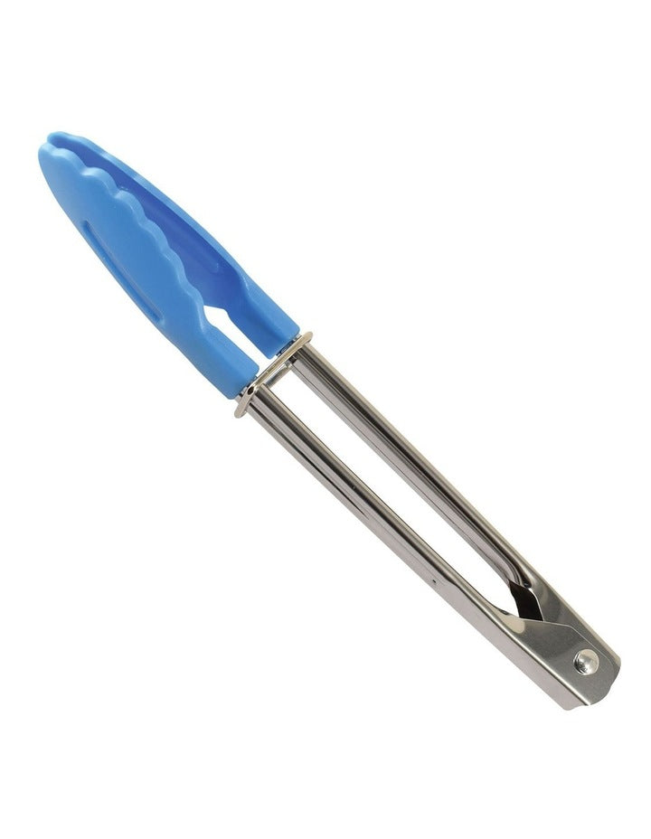 Stainless Steel & Nylon Mini Tongs 18cm in Assorted