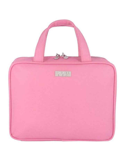 Premium Large Hold All Cosmetic Bag in Peony Pink