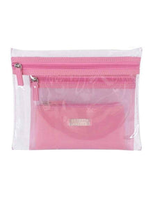 Jenna Trio Purse in Peony Pink