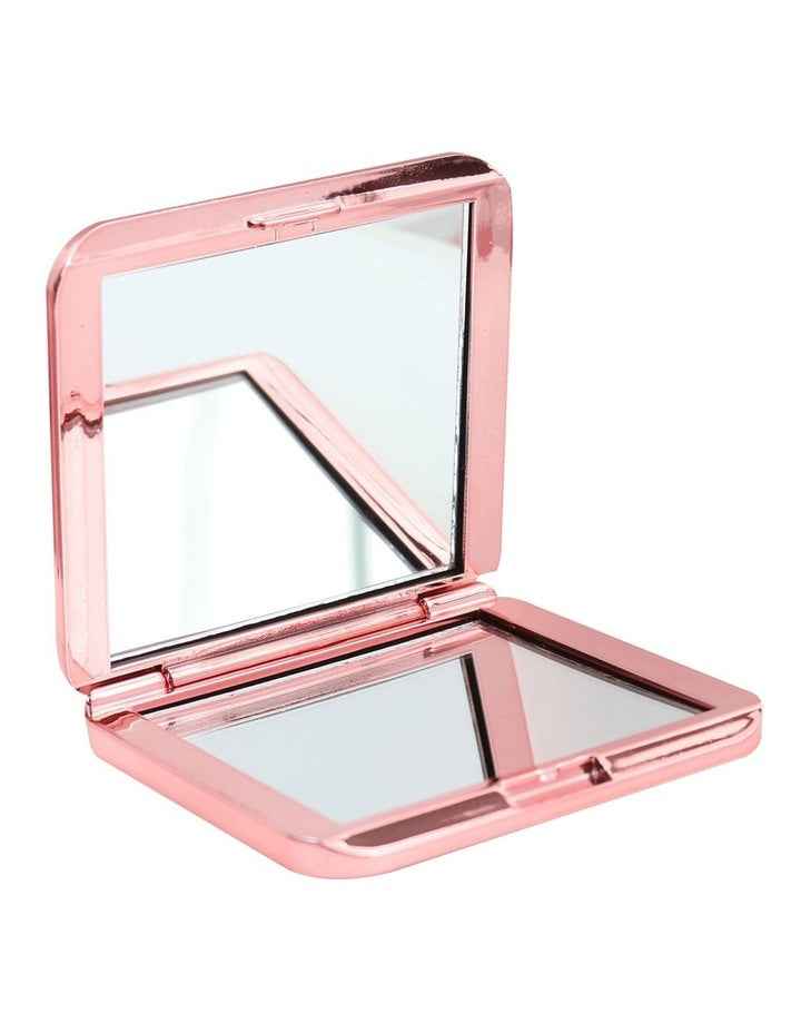 Metallic Magnifying Mirror in Pink