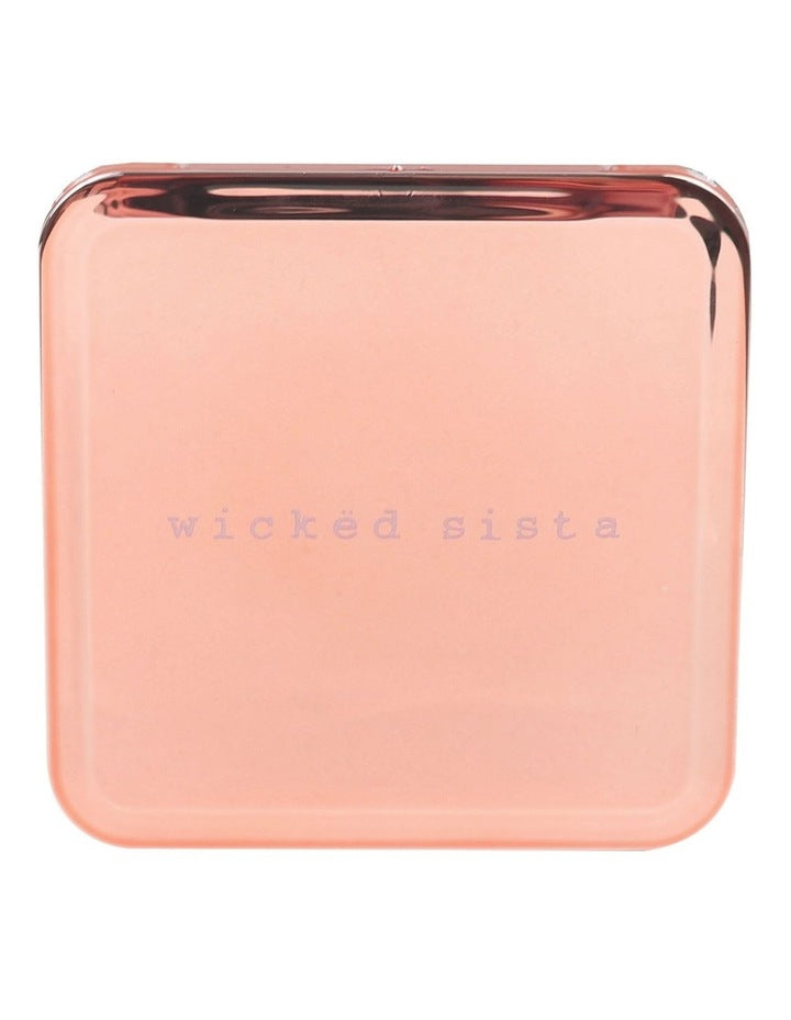 Metallic Magnifying Mirror in Rose Gold