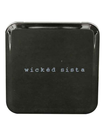 Metallic Magnifying Mirror in Black