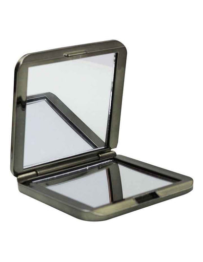 Metallic Magnifying Mirror in Black