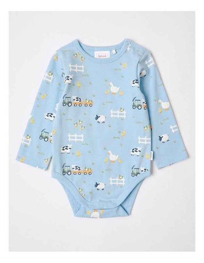Essential Jersey Bodysuit in Light Blue