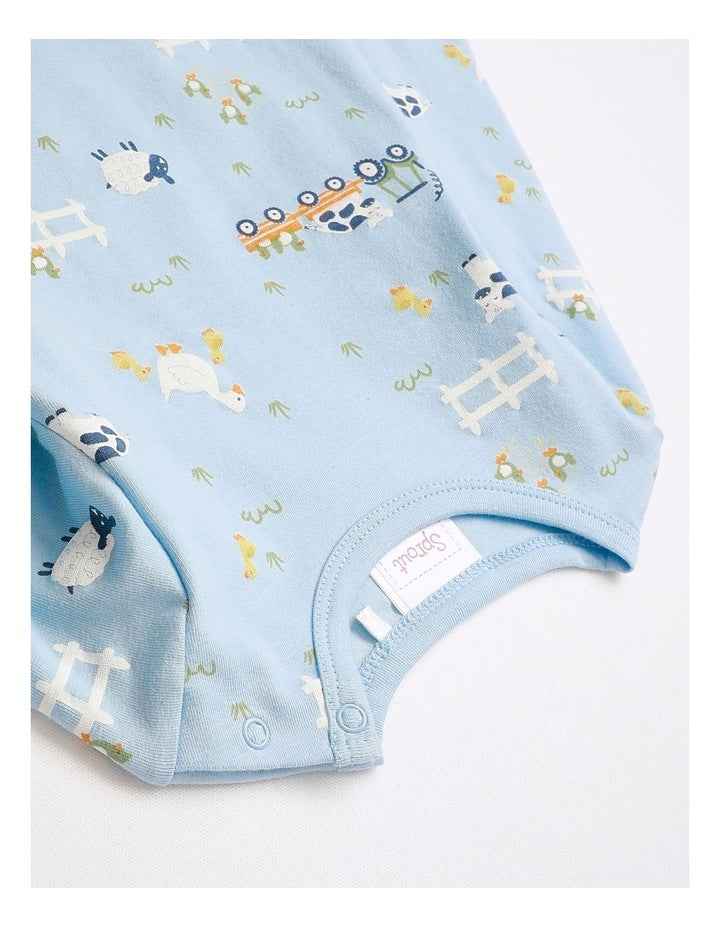Essential Jersey Bodysuit in Light Blue