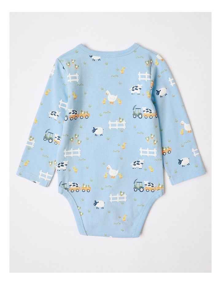 Essential Jersey Bodysuit in Light Blue