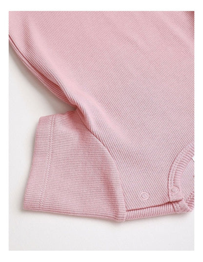 Essential Ribbed Bodysuit in Blush