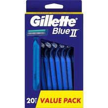 Gillette Blue Ii Disposable Shaving Razor Plus 20 pack