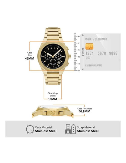 AX4180 Chronograph Watch in Gold