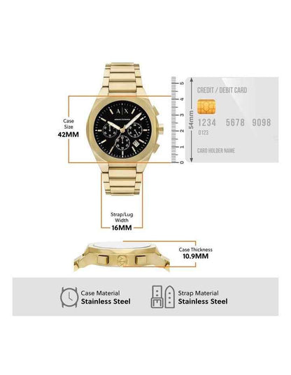 AX4180 Chronograph Watch in Gold