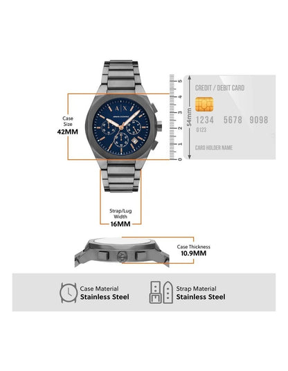 AX4182 Chronograph Watch in Grey