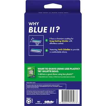 Gillette Blue Ii Disposable Shaving Razor Plus 20 pack