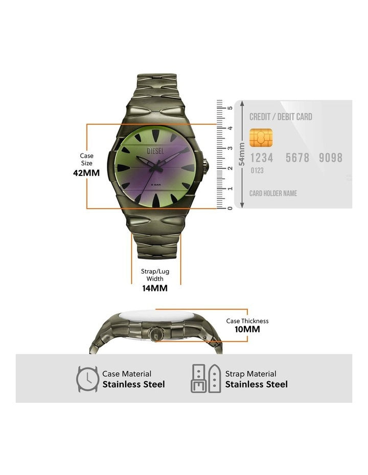 DZ2215 D-Sruptor Analogue Watch in Green