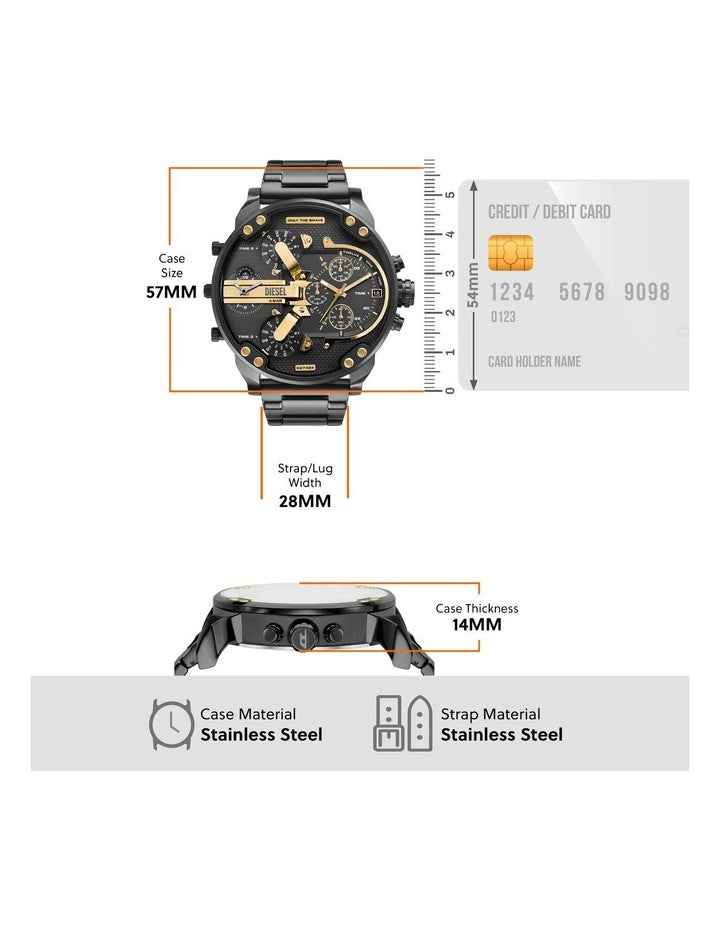 DZ7484 Mr. Daddy Chronograph Watch in Grey