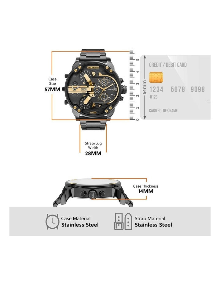 DZ7484 Mr. Daddy Chronograph Watch in Grey