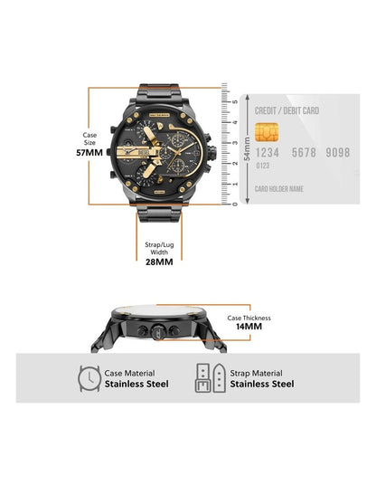 DZ7484 Mr. Daddy Chronograph Watch in Grey