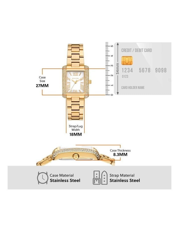 Michael Kors MK4837SET Emery Analogue Watch in Gold